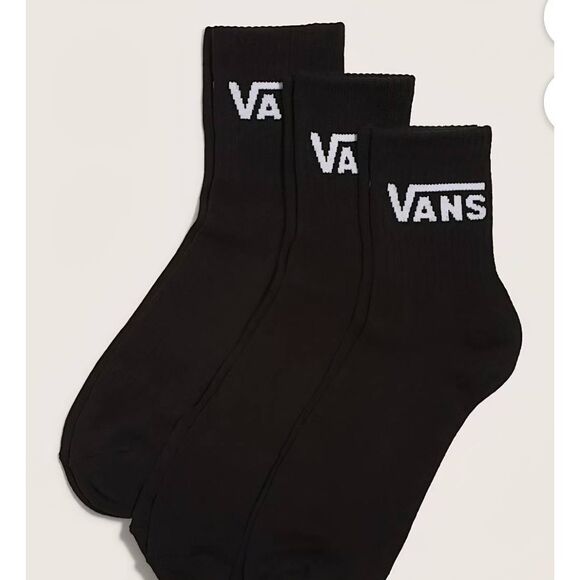 Vans Classic 3PK Logo Quarter Socks - Picture 1 of 4